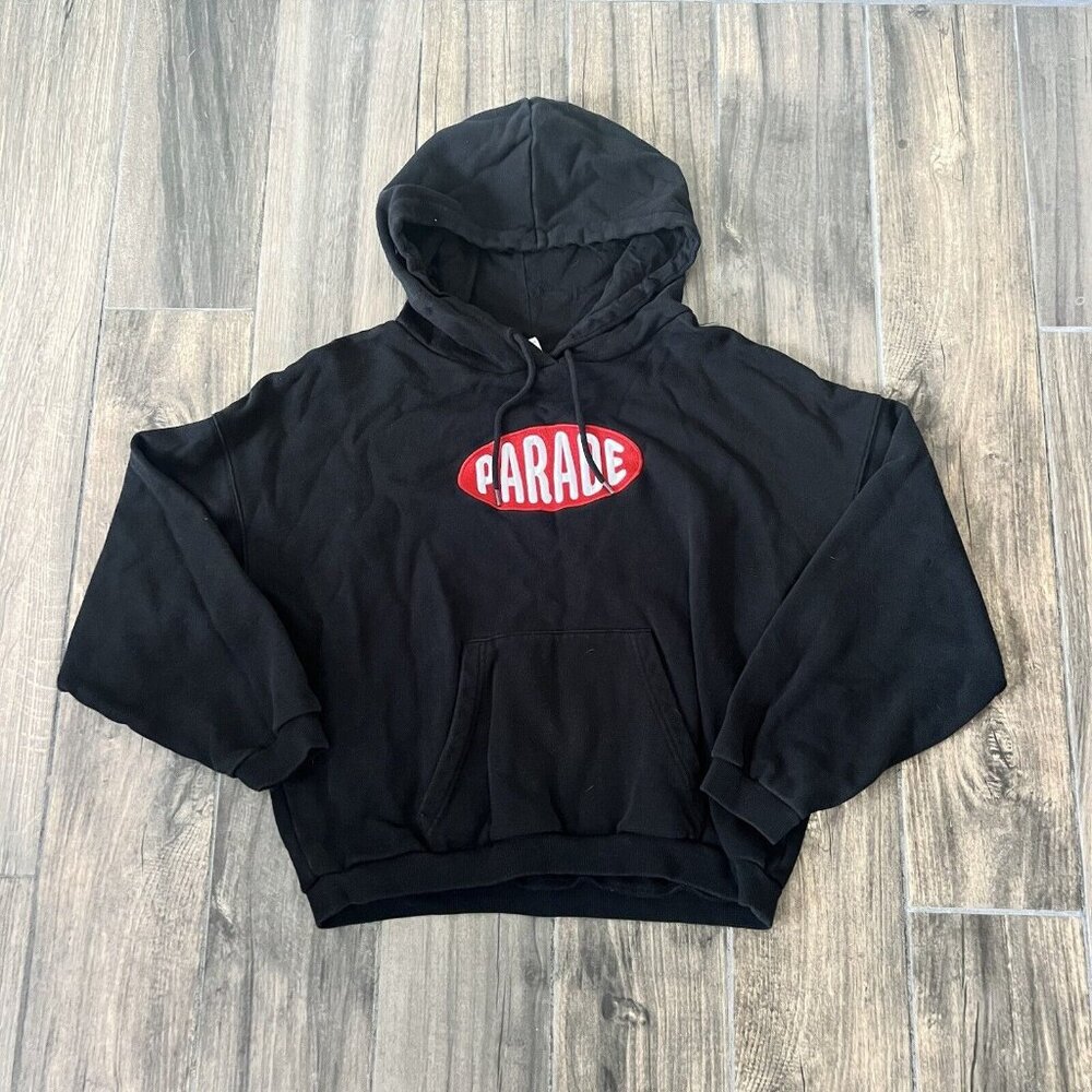 Parade Logo Hoodie Size Medium Pullover Cotton Sweatshirt (152)